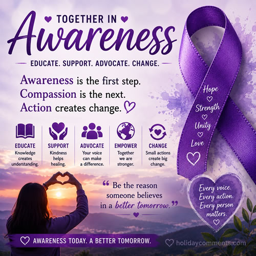 Awareness image to share