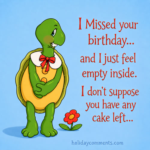 Belated Turtle Birthday image to share