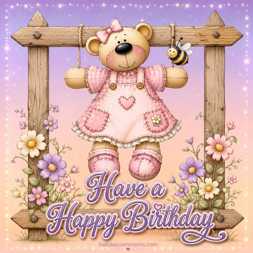 Birthday Bear image to share