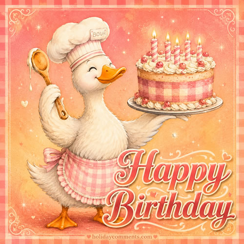Birthday Duck image to share