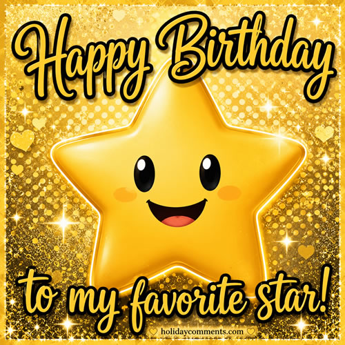 Birthday Star image to share