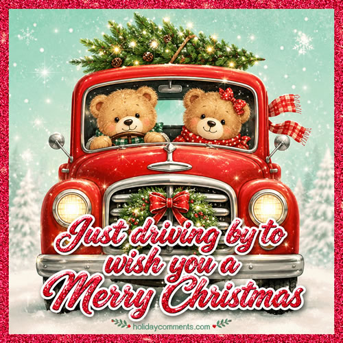 Driving Christmas Bears image to share