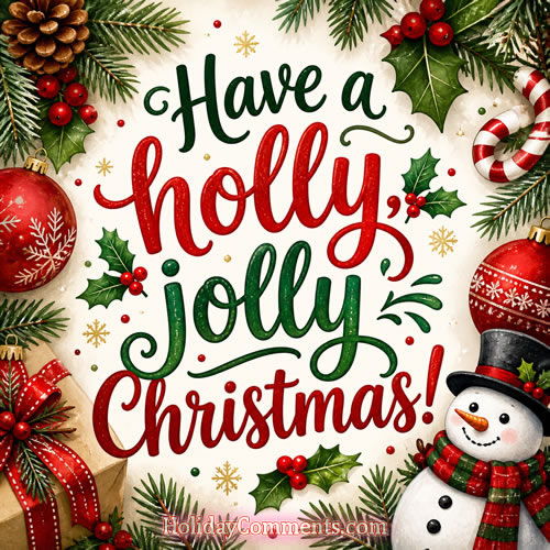 Holly Jolly Christmas image to share