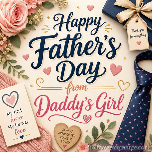 Daddy's Girl Fathers Day image to share