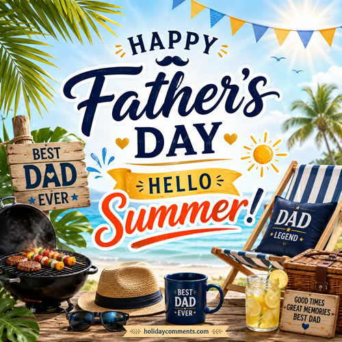 Father Hello Summer Fathers Day image to share