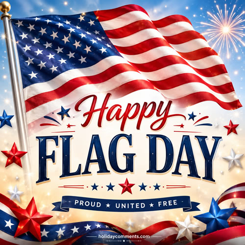 Proud United Free Flag Day image to share