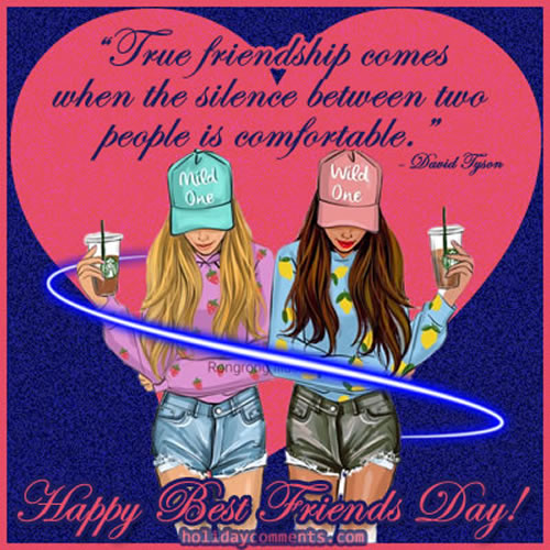 Bff Comfortable Silence Friendship Day image to share