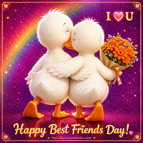 Duck Best Friends Friendship Day image to share