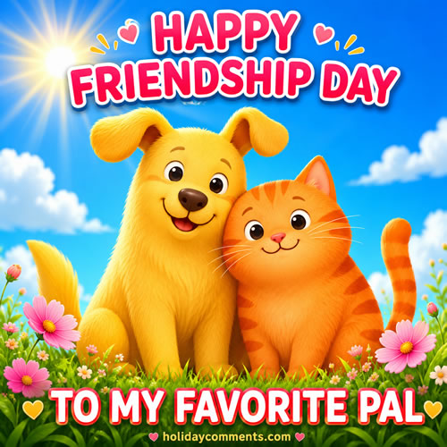 Favorite Pal Friendship Day image to share