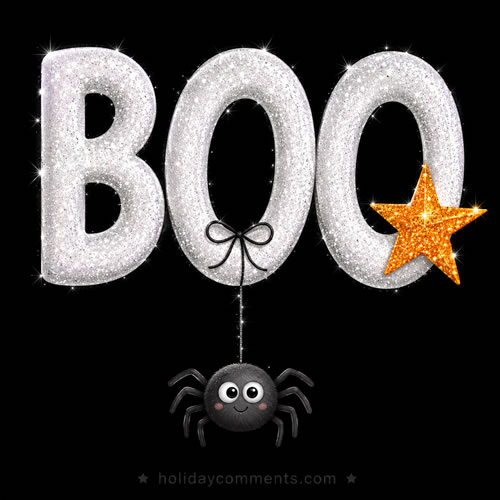 Boo Spider Halloween image to share