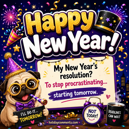 New Year's Resolution Happy New Year image to share