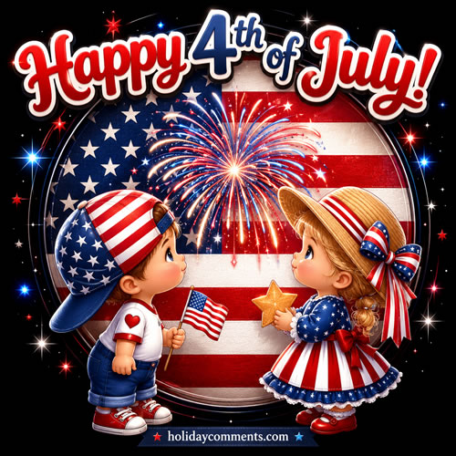 Children Celebrate Independence Day image to share