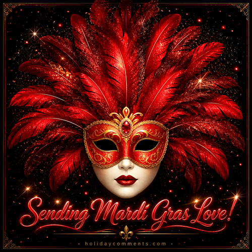 Sending Mardi Gras Love Mardi Gras image to share