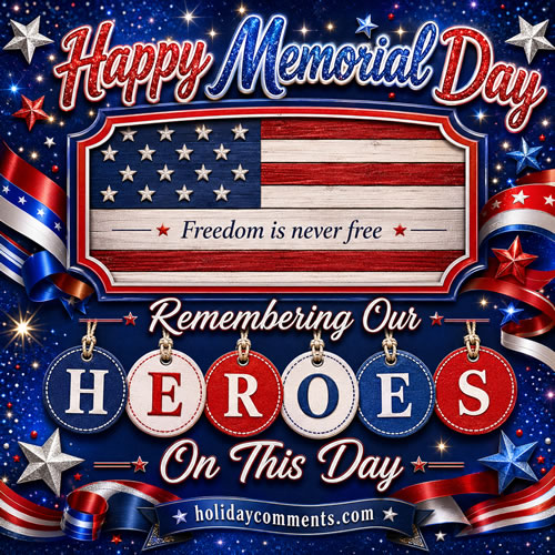 Remembering Heroes Memorial Day image to share