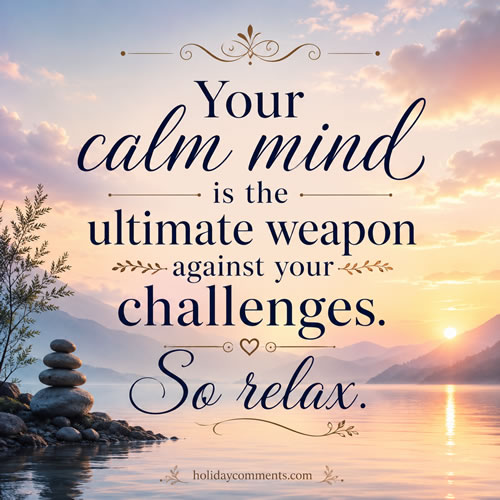 Calm Mind Quotes image to share