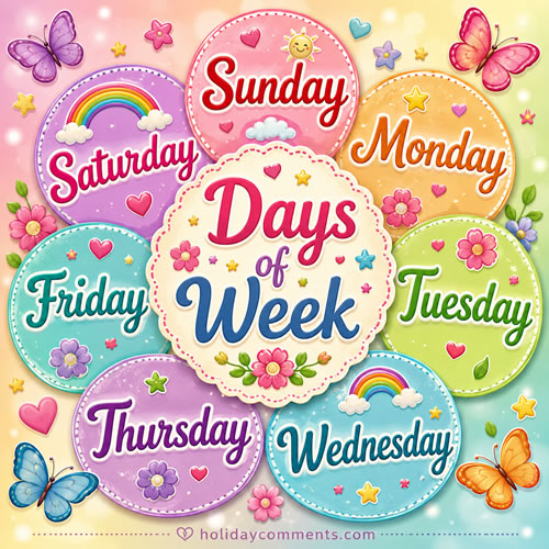 Days of the Week Random image to share