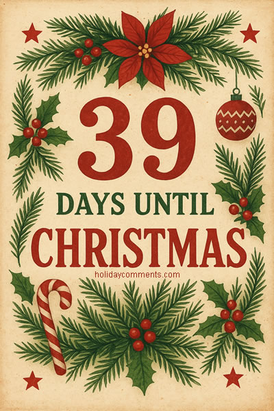 Thirty-Nine Days Until Christmas Random image to share