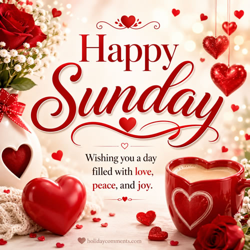 Happy Sunday Love and Roses Sunday image to share