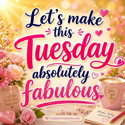 Let's Make This Tuesday Fabulous Tuesday image to share