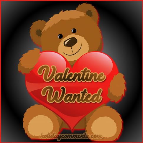 Valentine Wanted Valentines Day image to share