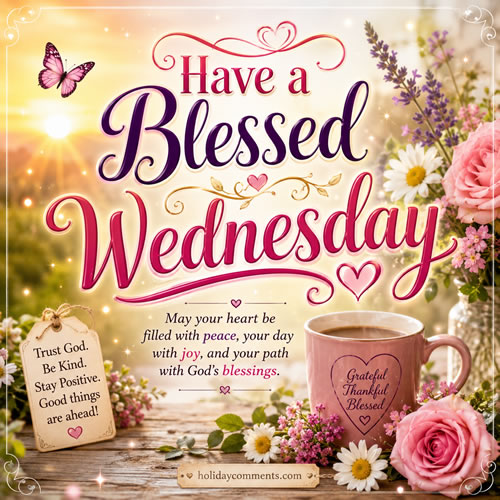 Have a Blessed Wednesday Wednesday image to share