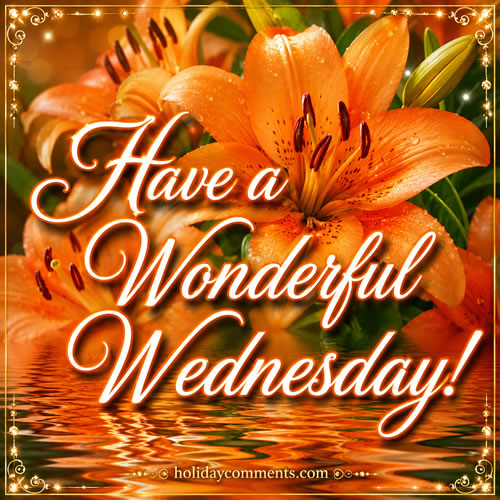 Have a Wonderful Wednesday Wednesday image to share