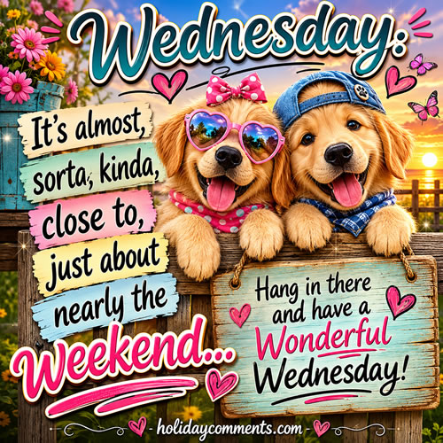 Weekend Is Coming Wednesday Wednesday image to share