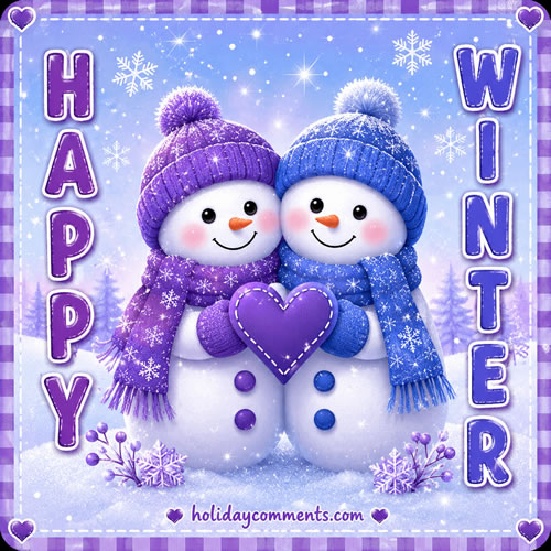Happy Winter Snowbuds Winter image to share